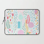 Abstract Nature - Colourful Doodle Pattern 3 Laptop Sleeve Gallery Image 1