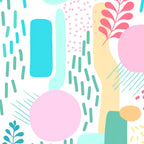 Abstract Nature - Colourful Doodle Pattern 3 Coffee Mug Gallery Image 2