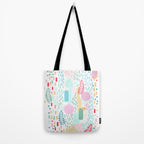 Abstract Nature - Colourful Doodle Pattern 3 Tote Bag Gallery Image 2