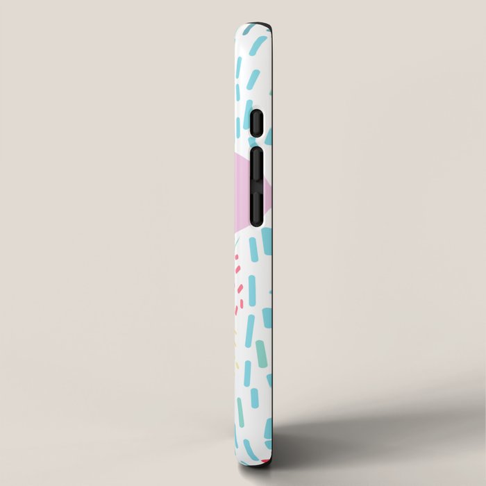 Abstract Nature - Colourful Doodle Pattern 3 iPhone Case Gallery Image 2