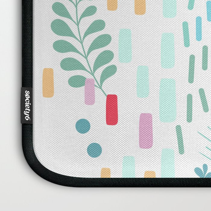 Abstract Nature - Colourful Doodle Pattern 3 Laptop Sleeve Gallery Image 3
