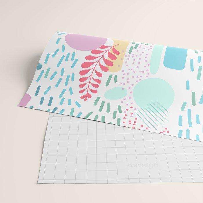Abstract Nature - Colourful Doodle Pattern 3 Wrapping Paper Gallery Image 2