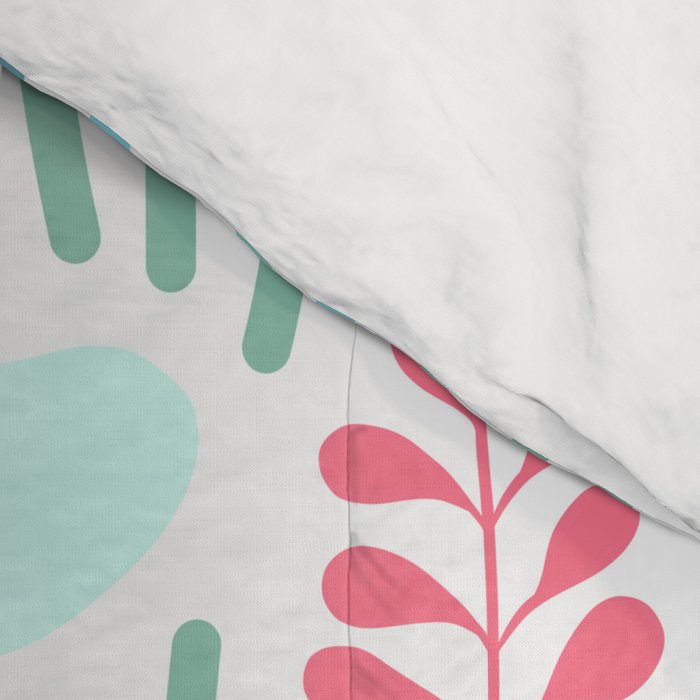 Abstract Nature - Colourful Doodle Pattern 3 Comforter Gallery Image 4