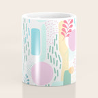 Abstract Nature - Colourful Doodle Pattern 3 Coffee Mug Gallery Image 4