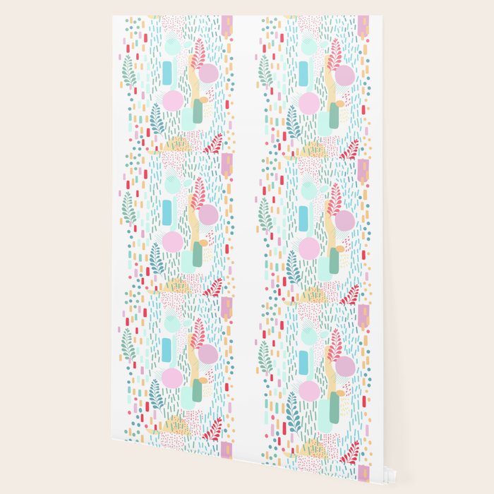Abstract Nature - Colourful Doodle Pattern 3 Wallpaper Gallery Image 2