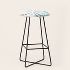 Abstract Nature - Colourful Doodle Pattern 3 Stool Gallery Image 1