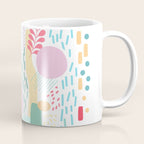 Abstract Nature - Colourful Doodle Pattern 3 Coffee Mug Gallery Image 1