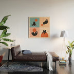 Cat and Sun 2x2 Wood Wall Art Gallery Image 2