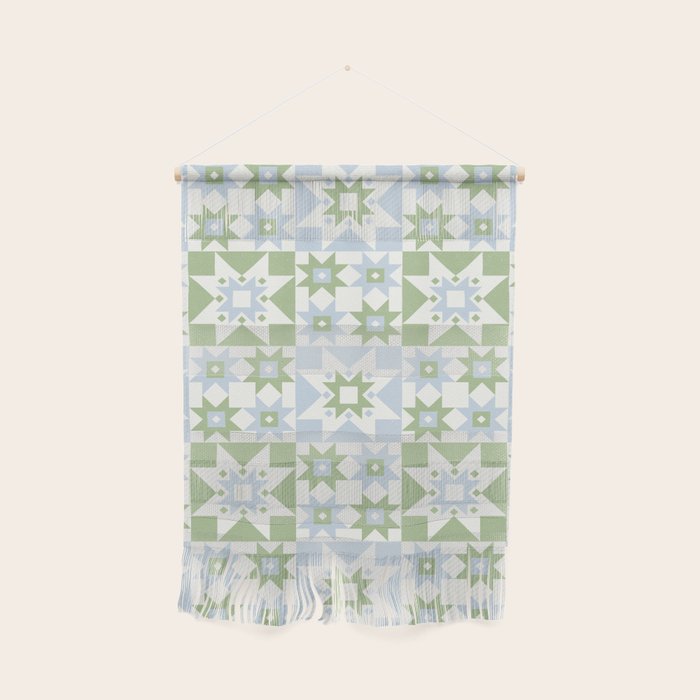 Quilt Shapes - Green and Blue Wall Hanging Gallery Image 1