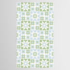 Quilt Shapes - Green and Blue Tablecloth Gallery Image 2