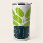 Black Pearl Vase & Spring Bud Leaves: Vases & Stuff 02 Travel Mug Gallery Image 1