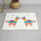 Mexican Donkey PinÌata - CMYK Palette Rug Gallery Image 1