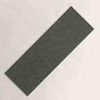 boho triangle stripes - olive green Yoga Mat Gallery Image 1