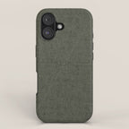 boho triangle stripes - olive green iPhone Case Gallery Image 1