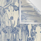 just cattle classic blue pearl Wall Tapestry Gallery Image 3
