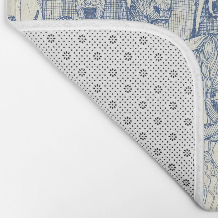 just cattle classic blue pearl Bath Mat Gallery Image 2