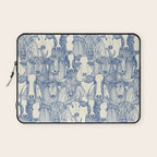 just cattle classic blue pearl Laptop Sleeve Gallery Image 1