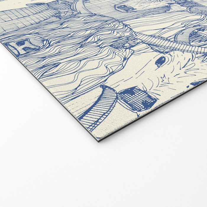 just cattle classic blue pearl Welcome Mat Gallery Image 2