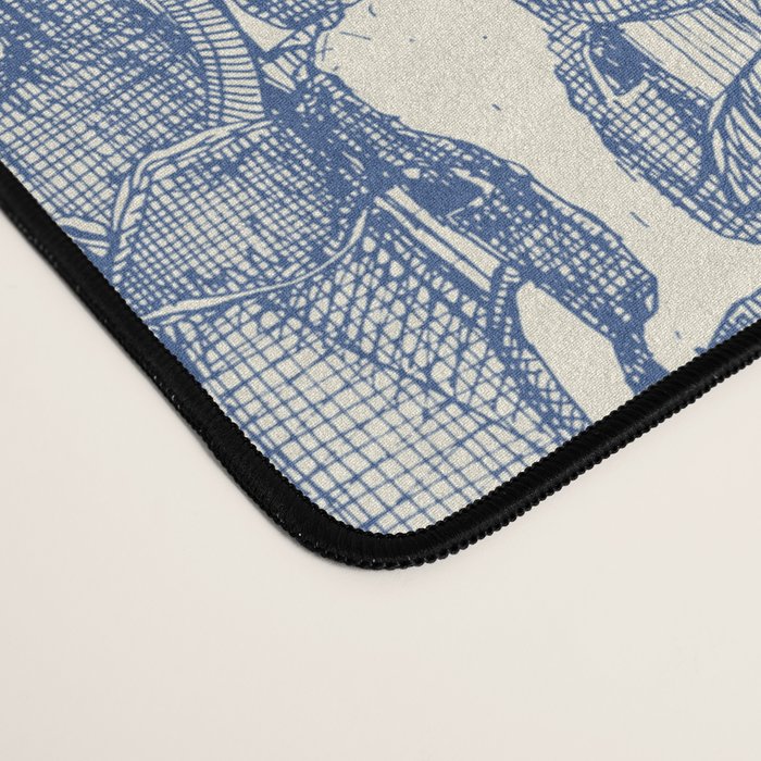 just cattle classic blue pearl Desk Mat Gallery Image 4