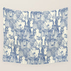 just cattle classic blue pearl Wall Tapestry Gallery Image 4