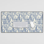 just cattle classic blue pearl Desk Mat Gallery Image 1