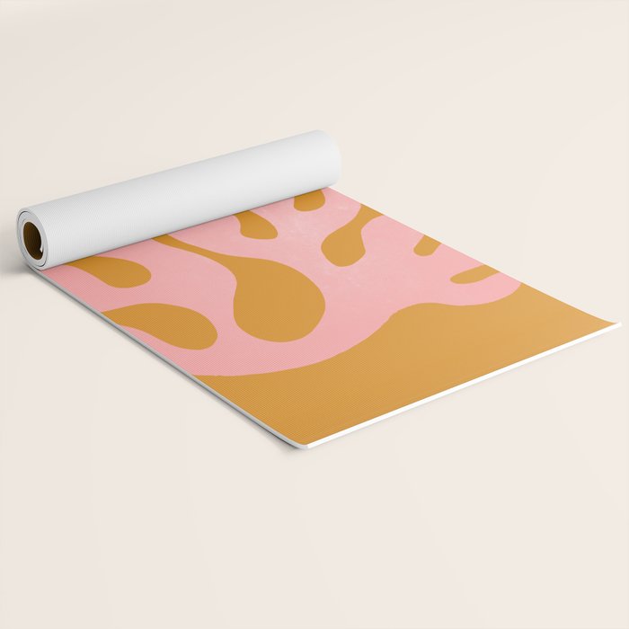 Lilac & Sundown: Matisse Paper Cutouts 03 Yoga Mat Gallery Image 2