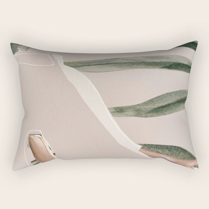 natural beauty-collage 6 Rectangular Pillow Gallery Image 1