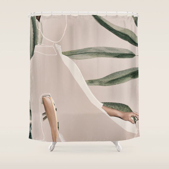 natural beauty-collage 6 Shower Curtain Gallery Image 1