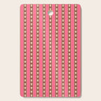 Eclectic Cottage Stripes and Flowers in Pink Brown Cream Cutting Board Gallery Image 1