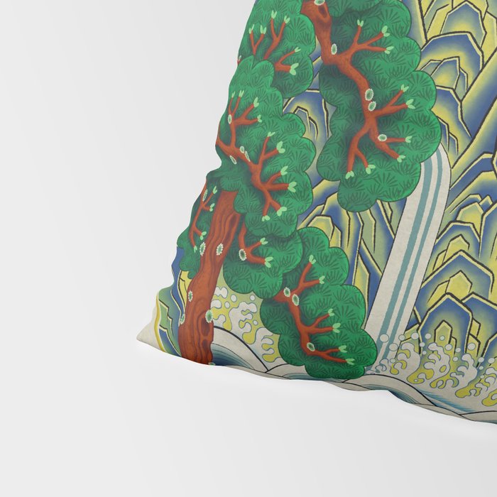 Five peaks of the sun and moon : Kingâs painting (Minhwa-Korean folk art) Pillow Sham Gallery Image 4