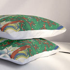 Five peaks of the sun and moon : Kingâs painting (Minhwa-Korean folk art) Pillow Sham Gallery Image 3