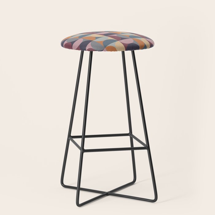 Colorful Geometric Pattern XLII Stool Gallery Image 1