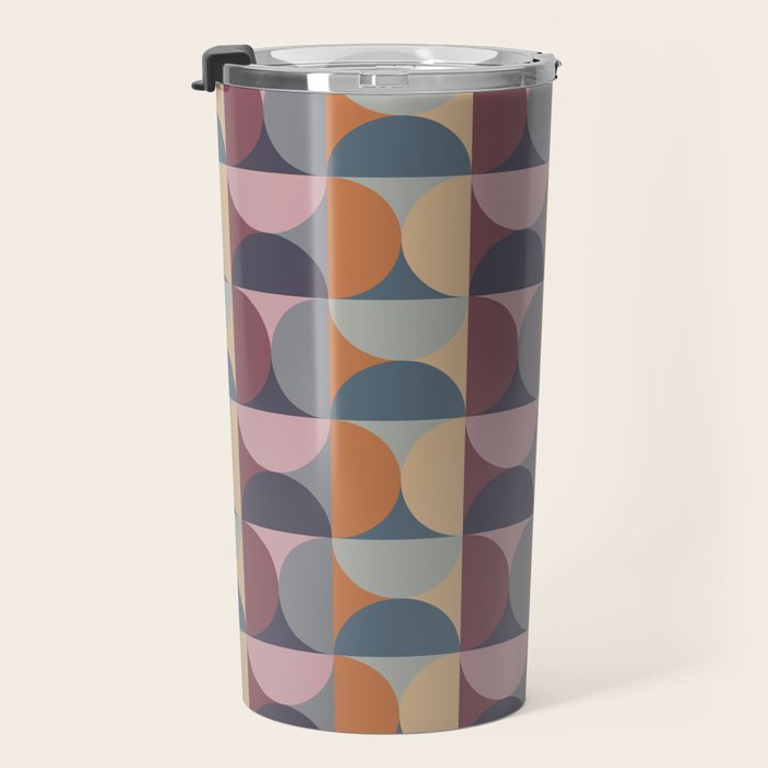 Colorful Geometric Pattern XLII Travel Mug Gallery Image 3