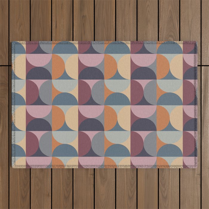 Colorful Geometric Pattern XLII Outdoor Rug Gallery Image 1