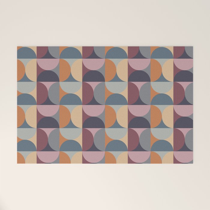 Colorful Geometric Pattern XLII Welcome Mat Gallery Image 1