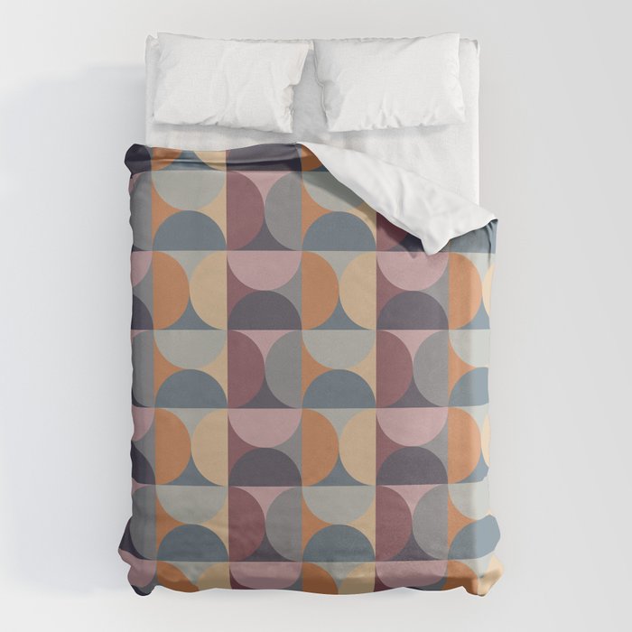 Colorful Geometric Pattern XLII Duvet Cover Gallery Image 1