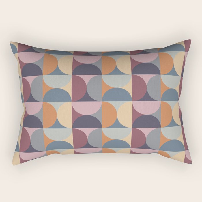 Colorful Geometric Pattern XLII Rectangular Pillow Gallery Image 1