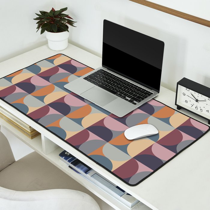Colorful Geometric Pattern XLII Desk Mat Gallery Image 2
