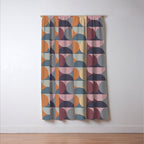 Colorful Geometric Pattern XLII Window Curtain Gallery Image 3