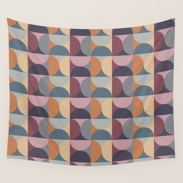 Colorful Geometric Pattern XLII Wall Tapestry Gallery Image 4