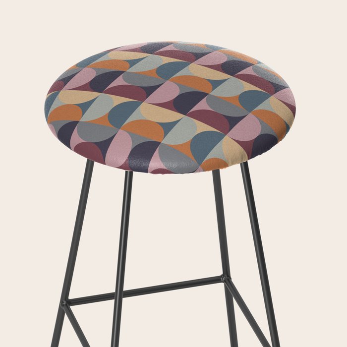 Colorful Geometric Pattern XLII Stool Gallery Image 2