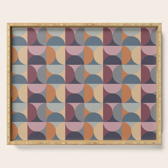 Colorful Geometric Pattern XLII Serving Tray Gallery Image 1