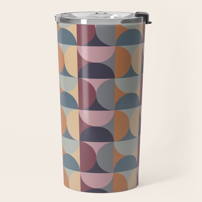 Colorful Geometric Pattern XLII Travel Mug Gallery Image 2