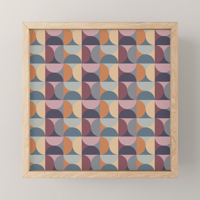 Colorful Geometric Pattern XLII Mini Art Print Gallery Image 1