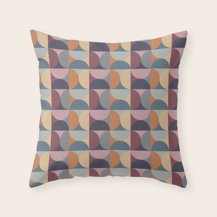Colorful Geometric Pattern XLII Throw Pillow Gallery Image 6