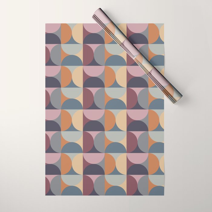Colorful Geometric Pattern XLII Wrapping Paper Gallery Image 1