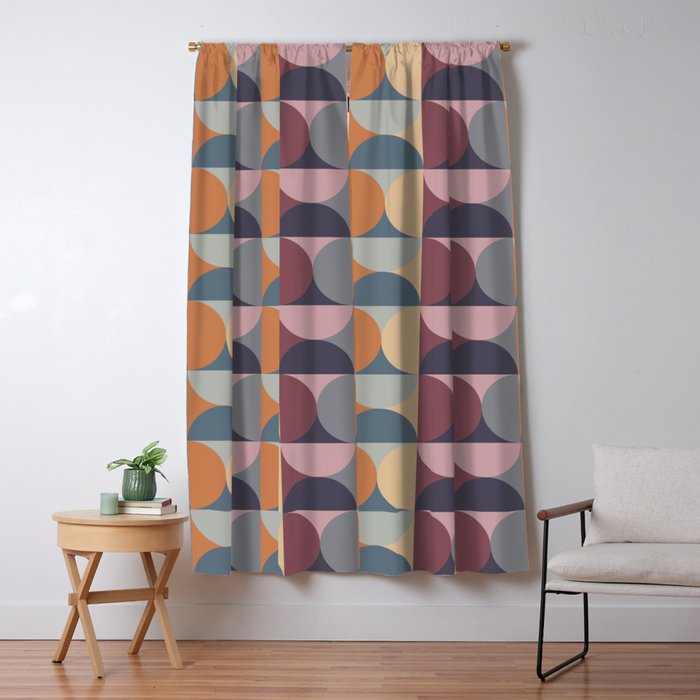 Colorful Geometric Pattern XLII Window Curtain Gallery Image 5