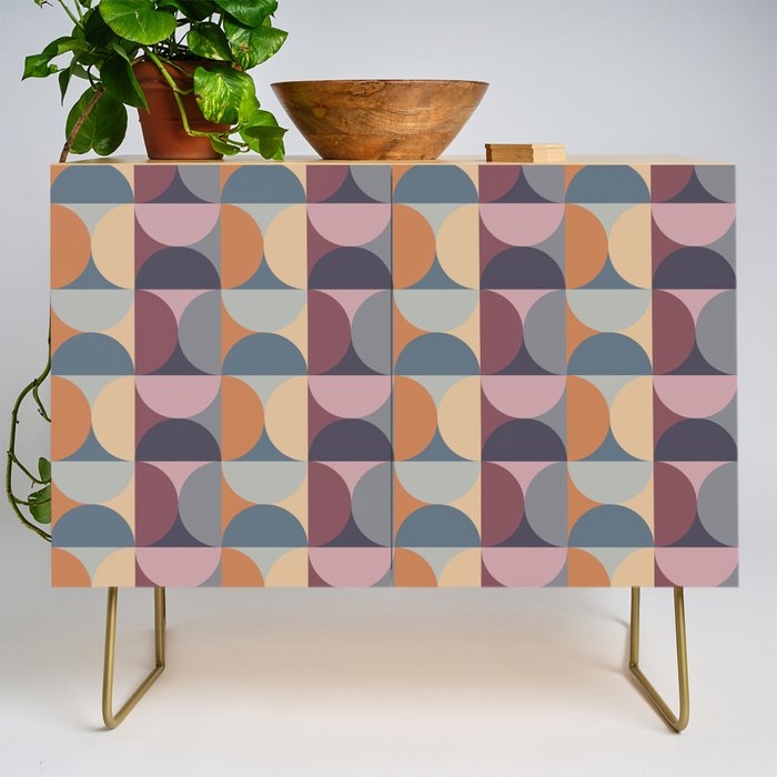 Colorful Geometric Pattern XLII Credenza Gallery Image 1