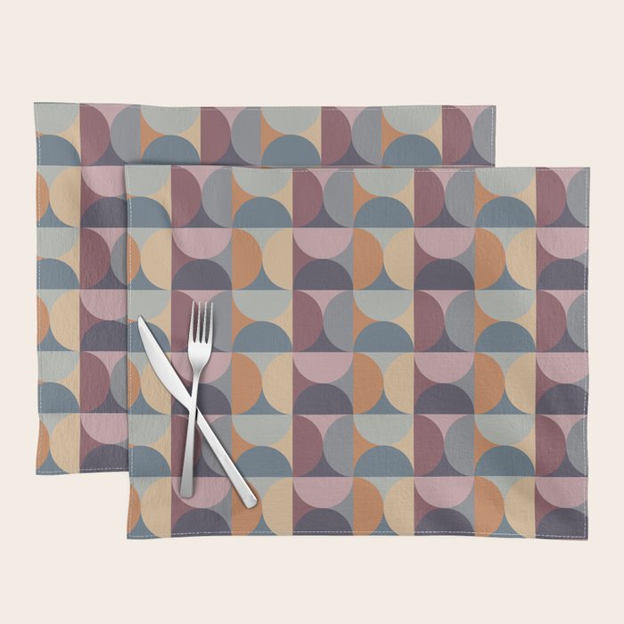 Colorful Geometric Pattern XLII Placemat Gallery Image 1