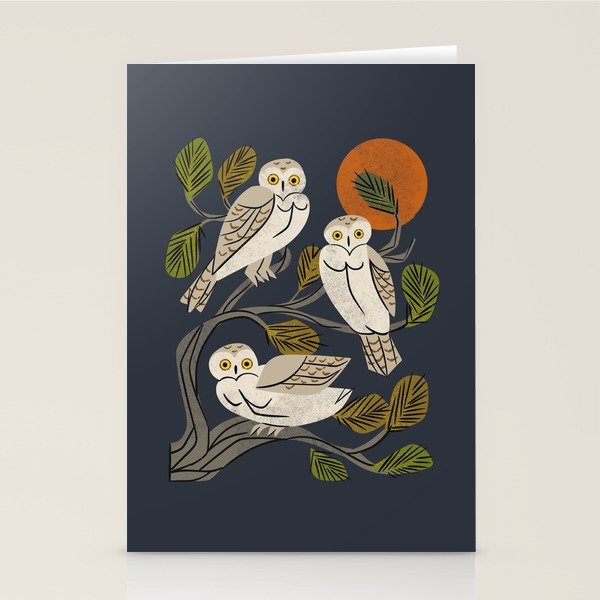Midnight Owl Tree Stationery Card Gallery Image 2